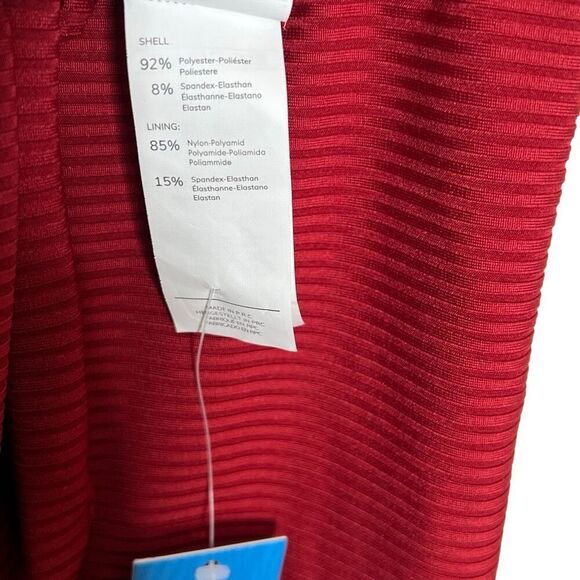 Cupshe NWT Maternity Scoop Neck Criss Cross Back Tie Ribbed One Piece Swimsuit R - Picture 12 of 15